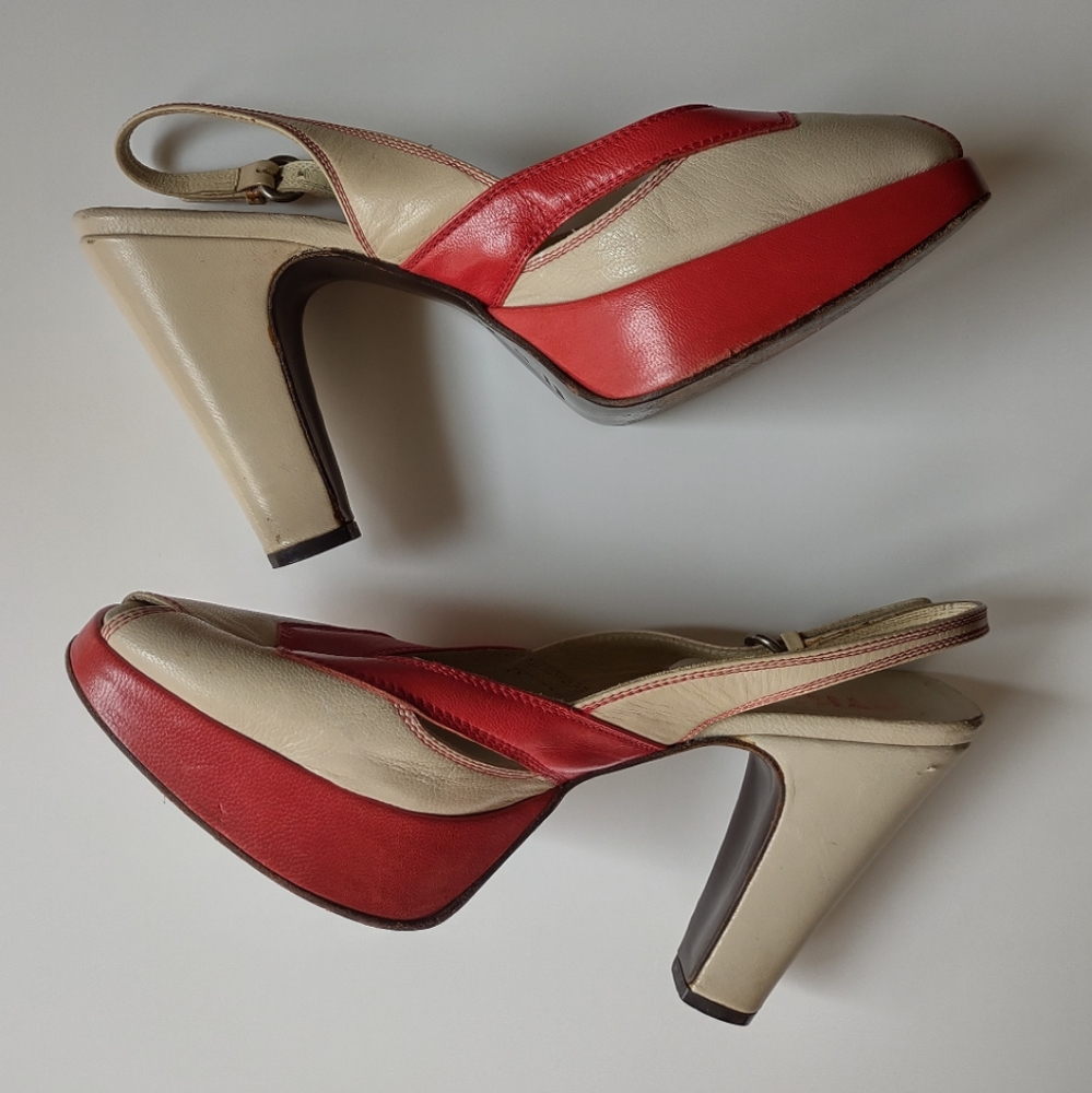 90s does 40s miu miu heels